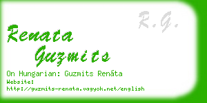 renata guzmits business card