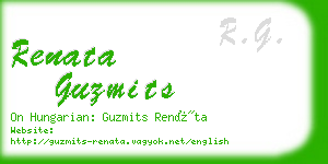 renata guzmits business card